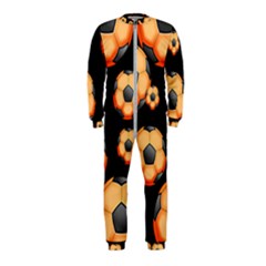 Wallpaper Ball Pattern Orange Onepiece Jumpsuit (kids) by Alisyart