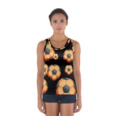 Wallpaper Ball Pattern Orange Sport Tank Top  by Alisyart