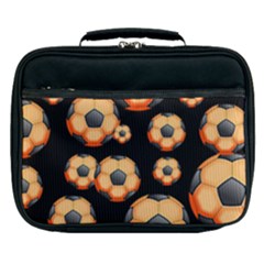 Wallpaper Ball Pattern Orange Lunch Bag