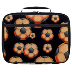 Wallpaper Ball Pattern Orange Full Print Lunch Bag