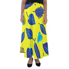 Leaves Leaf Flared Maxi Skirt by Mariart