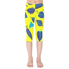 Leaves Leaf Kids  Capri Leggings 