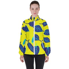 Leaves Leaf High Neck Windbreaker (women)