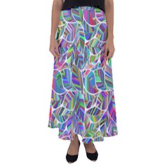 Leaves Leaf Nature Ecological Flared Maxi Skirt by Mariart