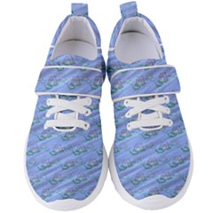 Waterlily Lotus Flower Pattern Lily Women s Velcro Strap Shoes