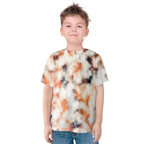 Multicolored Blur Abstract Texture Kids  Cotton Tee by dflcprintsclothing