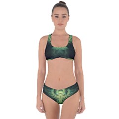 Fractal Jwildfire Scifi Criss Cross Bikini Set by Pakrebo