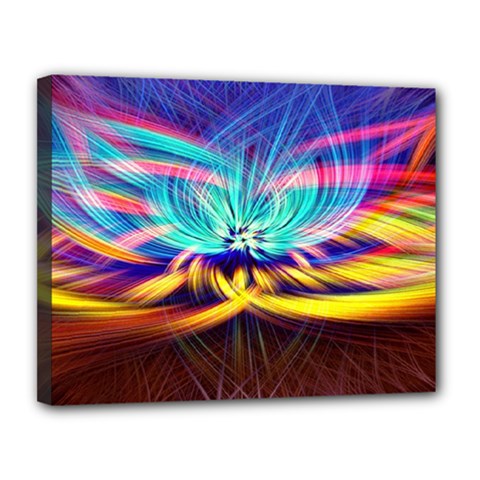 Colorful Chakra Lsd Spirituality Canvas 14  X 11  (stretched) by Pakrebo