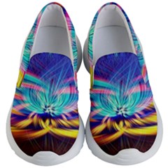 Colorful Chakra Lsd Spirituality Kids  Lightweight Slip Ons by Pakrebo