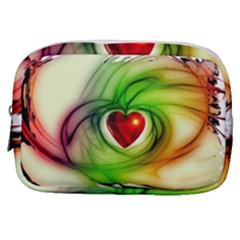 Heart Love Luck Abstract Make Up Pouch (small) by Pakrebo