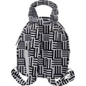 Black And White Basket Weave Travel Backpacks View2