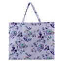 Vintage Roses Purple Zipper Large Tote Bag View1