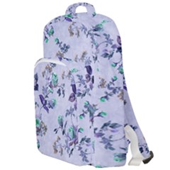 Vintage Roses Purple Double Compartment Backpack