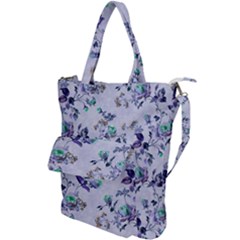 Vintage Roses Purple Shoulder Tote Bag