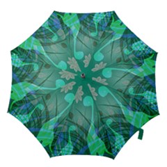 Dinosaur Family - Green - Hook Handle Umbrellas (medium) by WensdaiAmbrose