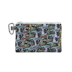 Comic Books Pattern Canvas Cosmetic Bag (small) by snowwhitegirl