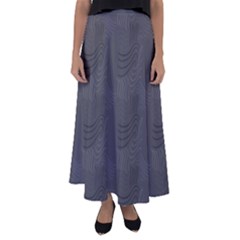 Gray Swirl Flared Maxi Skirt