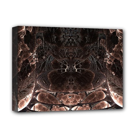 Fractal Mandelbulb 3d Action Deluxe Canvas 16  X 12  (stretched)  by Pakrebo