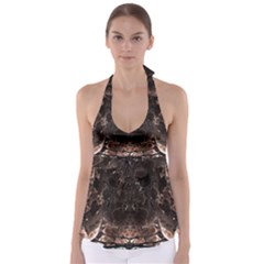 Fractal Mandelbulb 3d Action Babydoll Tankini Top by Pakrebo