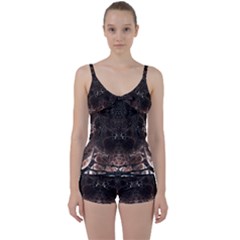 Fractal Mandelbulb 3d Action Tie Front Two Piece Tankini