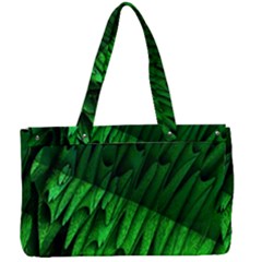 Fractal Rendering Background Green Canvas Work Bag by Pakrebo