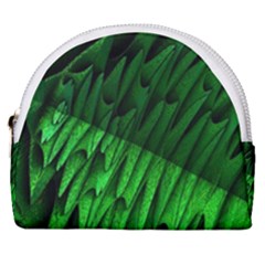 Fractal Rendering Background Green Horseshoe Style Canvas Pouch by Pakrebo