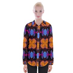 Ornament Colorful Color Background Womens Long Sleeve Shirt