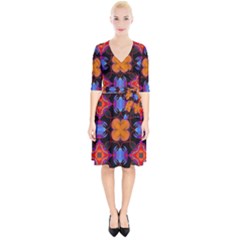 Ornament Colorful Color Background Wrap Up Cocktail Dress