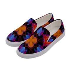 Ornament Colorful Color Background Women s Canvas Slip Ons