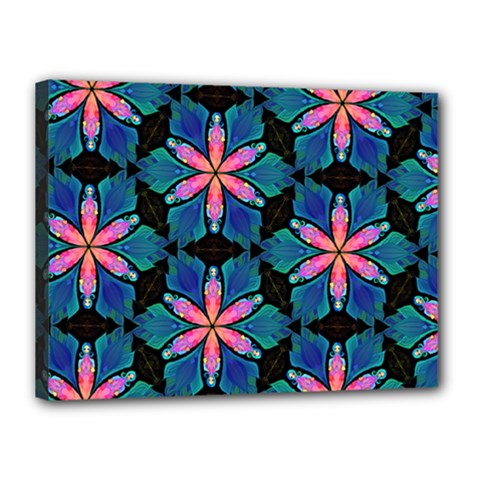 Ornament Digital Color Colorful Canvas 16  X 12  (stretched) by Pakrebo