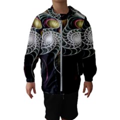 Fractal Bulbs Fantasy Curve Hooded Windbreaker (kids) by Pakrebo