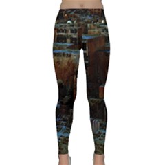 Building Ruins Old Industry Classic Yoga Leggings by Pakrebo