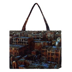 Building Ruins Old Industry Medium Tote Bag by Pakrebo