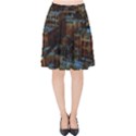 Building Ruins Old Industry Velvet High Waist Skirt View1