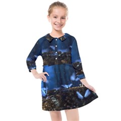 Butterflies Essence Kids  Quarter Sleeve Shirt Dress by WensdaiAmbrose