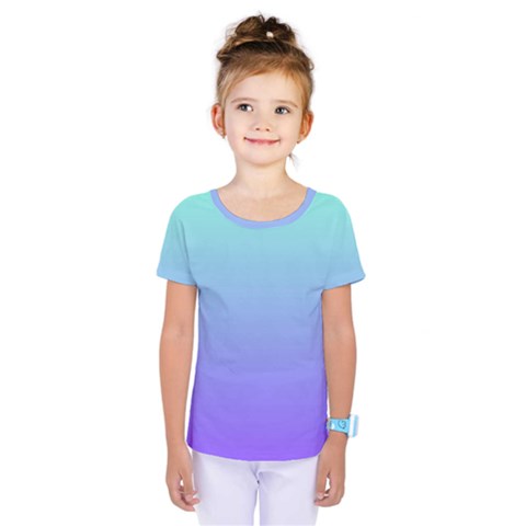 Turquoise Purple Dream Kids  One Piece Tee by retrotoomoderndesigns