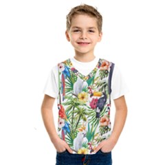 Tropical parrots pattern Kids  SportsWear