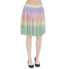 Balmy Pastel Seashore Pleated Skirt by retrotoomoderndesigns