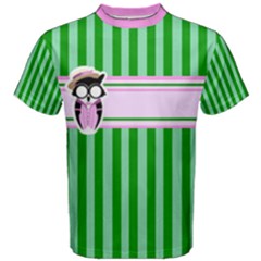 Candy-green-stripes-01 Men s Cotton Tee by TransfiguringAdoptionStore