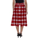 Happy Walls Of Flowers And Hearts Perfect Length Midi Skirt View2