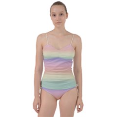 Balmy Pastel Seashore Sweetheart Tankini Set by retrotoomoderndesigns