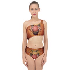 Wonderful Steampunk Easter Egg With Flowers Spliced Up Two Piece Swimsuit