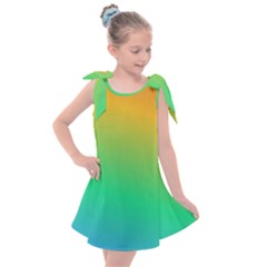 Sunburnt Splash Kids  Tie Up Tunic Dress by retrotoomoderndesigns