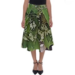 Garden Of The Phoenix  Perfect Length Midi Skirt by Riverwoman