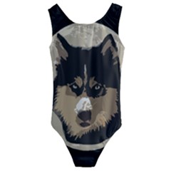 Husky Moon Kids  Cut-out Back One Piece Swimsuit