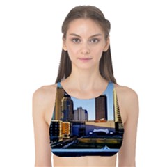Columbus Skyline Tank Bikini Top by Riverwoman