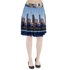 Columbus Skyline Pleated Skirt by Riverwoman