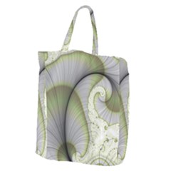 Graphic Fractal Eddy Curlicue Leaf Giant Grocery Tote by Pakrebo