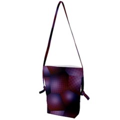 Fractal Rendering Background Folding Shoulder Bag by Pakrebo