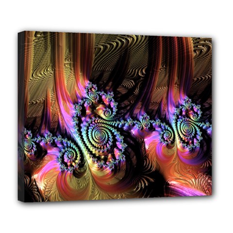 Fractal Colorful Background Deluxe Canvas 24  X 20  (stretched)